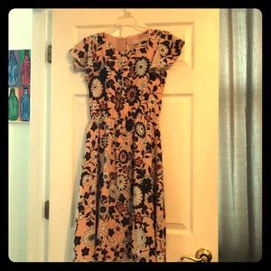 Flutter Sleeve Midi LOFT dress